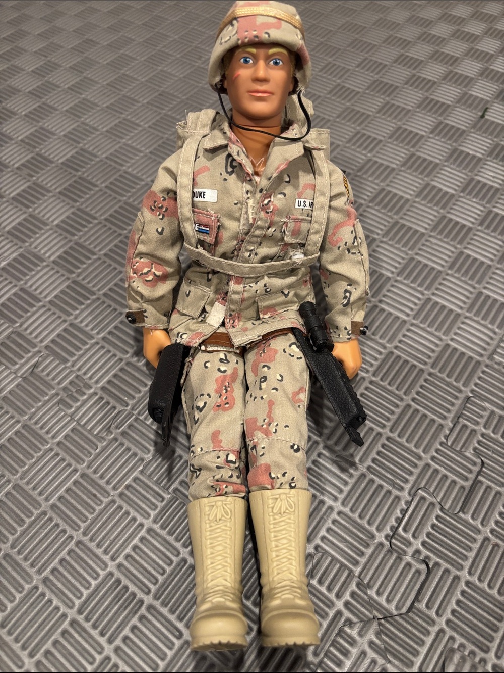 Vintage G.I.Joe 12in 1991 Pawtucket Duke Accessories Action Figure Soldier